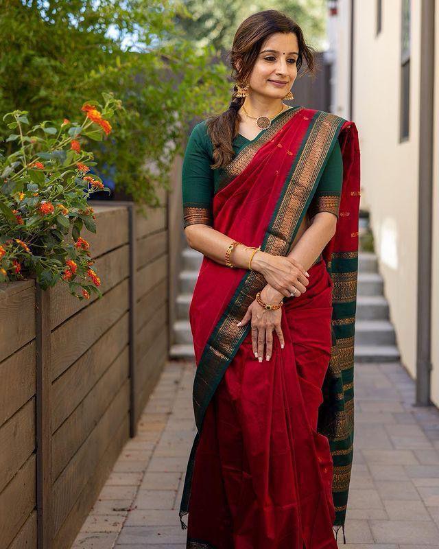 Sarees in Red Version
